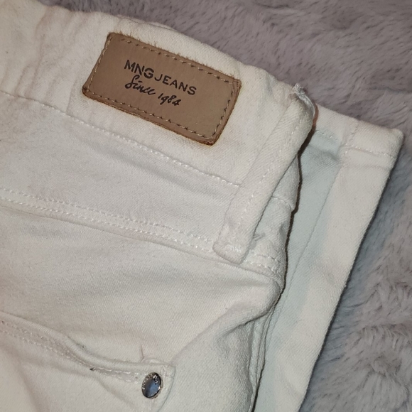 MNG Jeans - White Ripped Pants - Picture 3 of 4